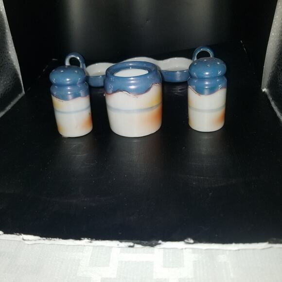 lustreware salt pepper and mustard set - Picture 7 of 10